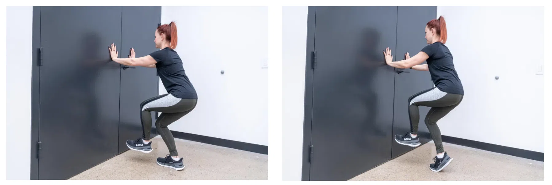 Bent knee calf raise met voorover leunen